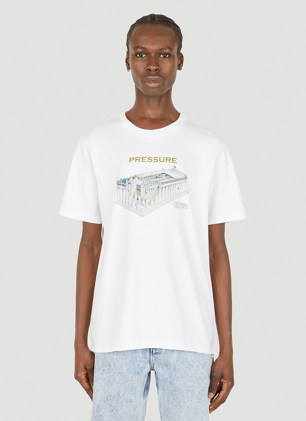 Pressure ホワイト アクロポリスTシャツ | LN-CC®