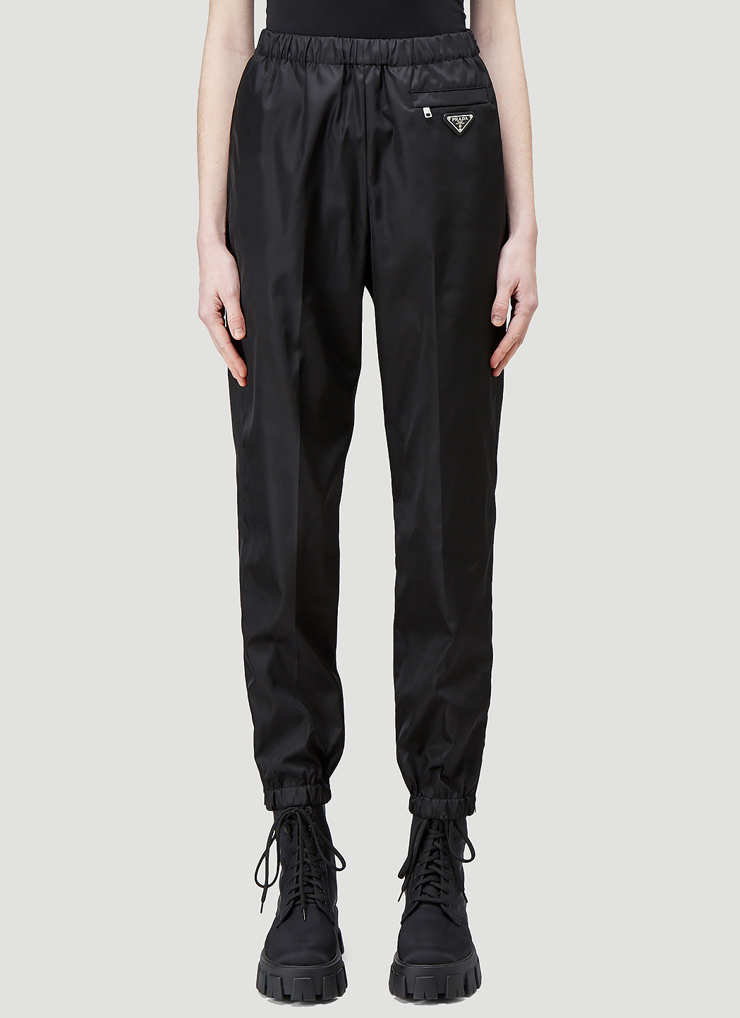 prada nylon pants womens