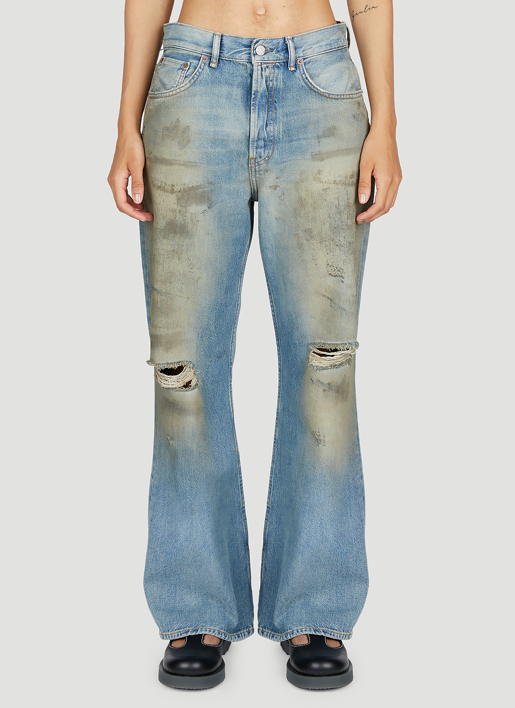 Acne Studios Women's Worn In Jeans in Blue | LN-CC®