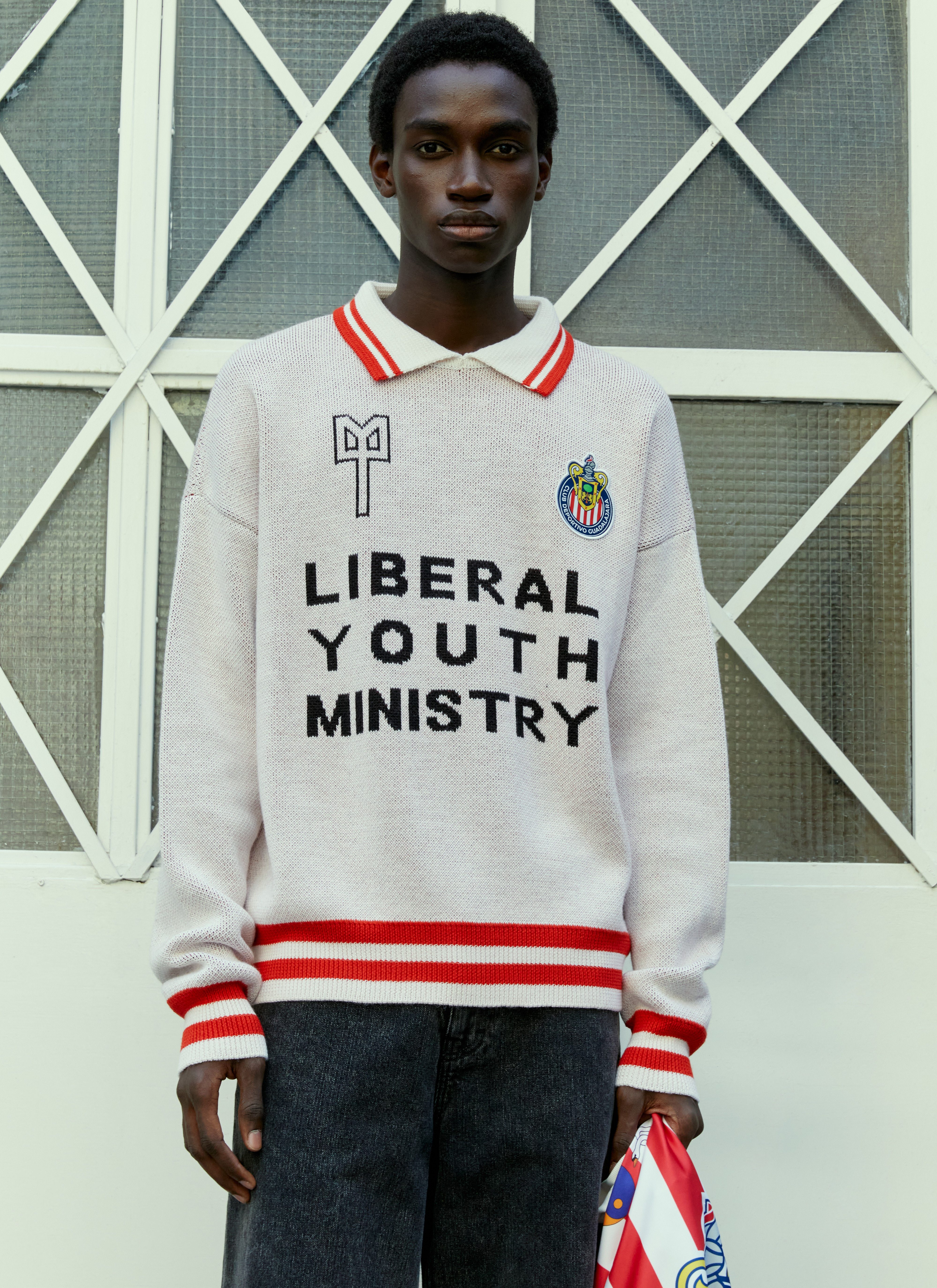 Liberal Youth Ministry Men's Chivas Sweater in White | LN-CC®