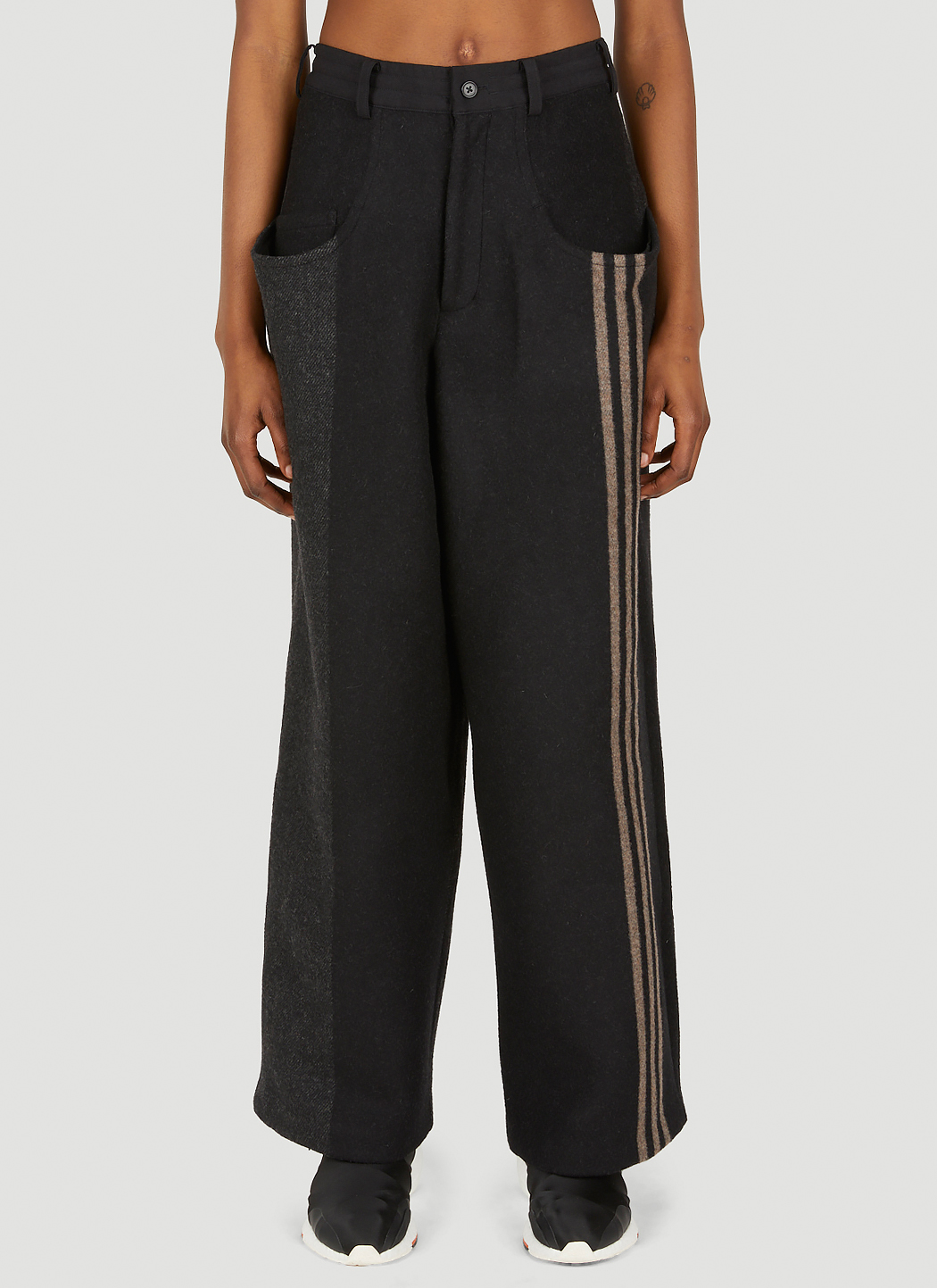 Y-3 Women's Brushed Track Pants in Black