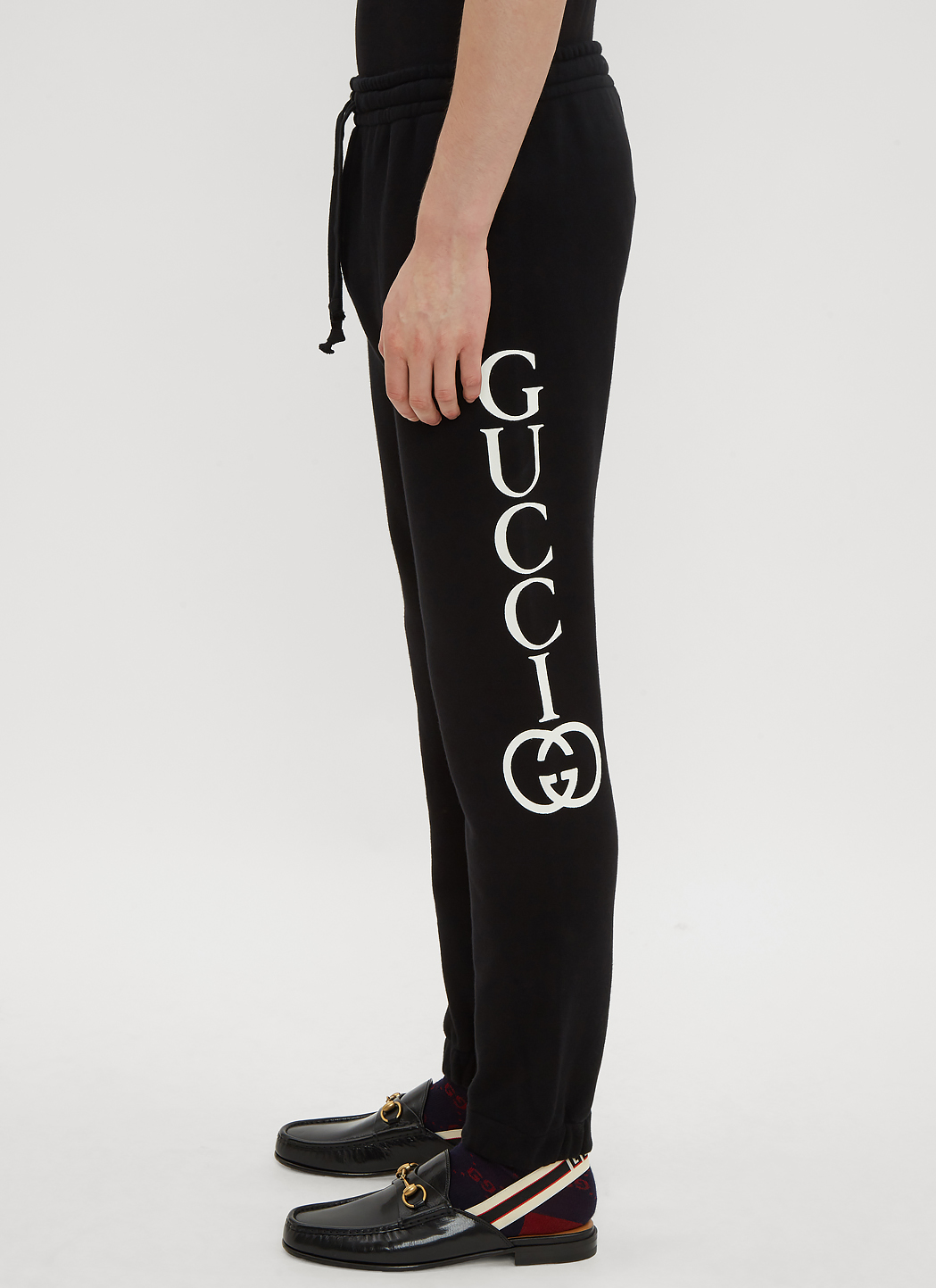 gucci black track pants