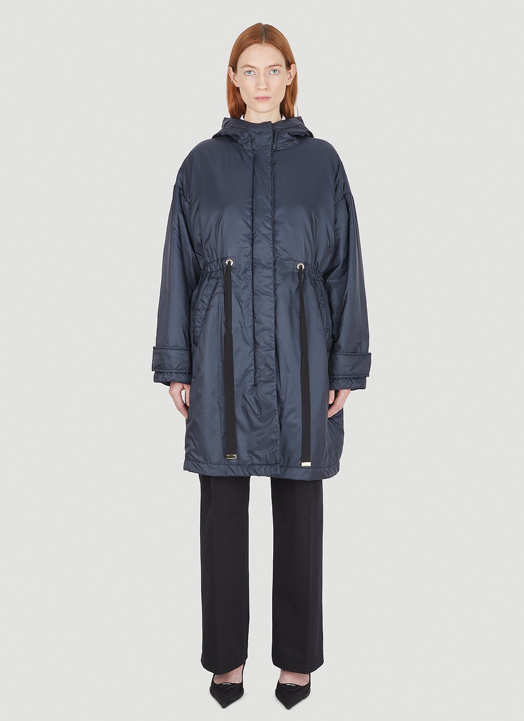 Max mara blue discount shiney krinkle rain jacket