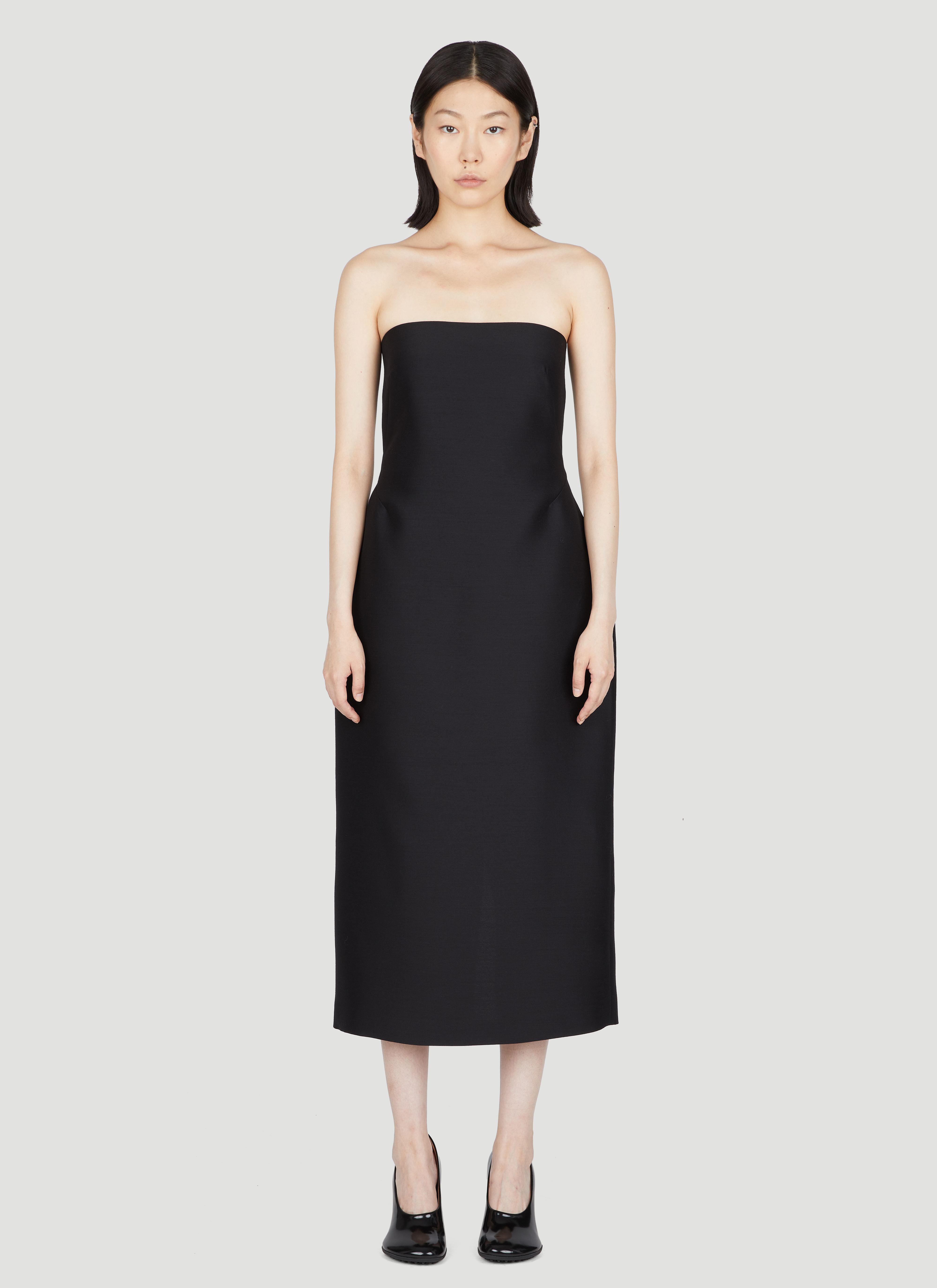 The Row Women s Nita Strapless Dress in Black LN CC