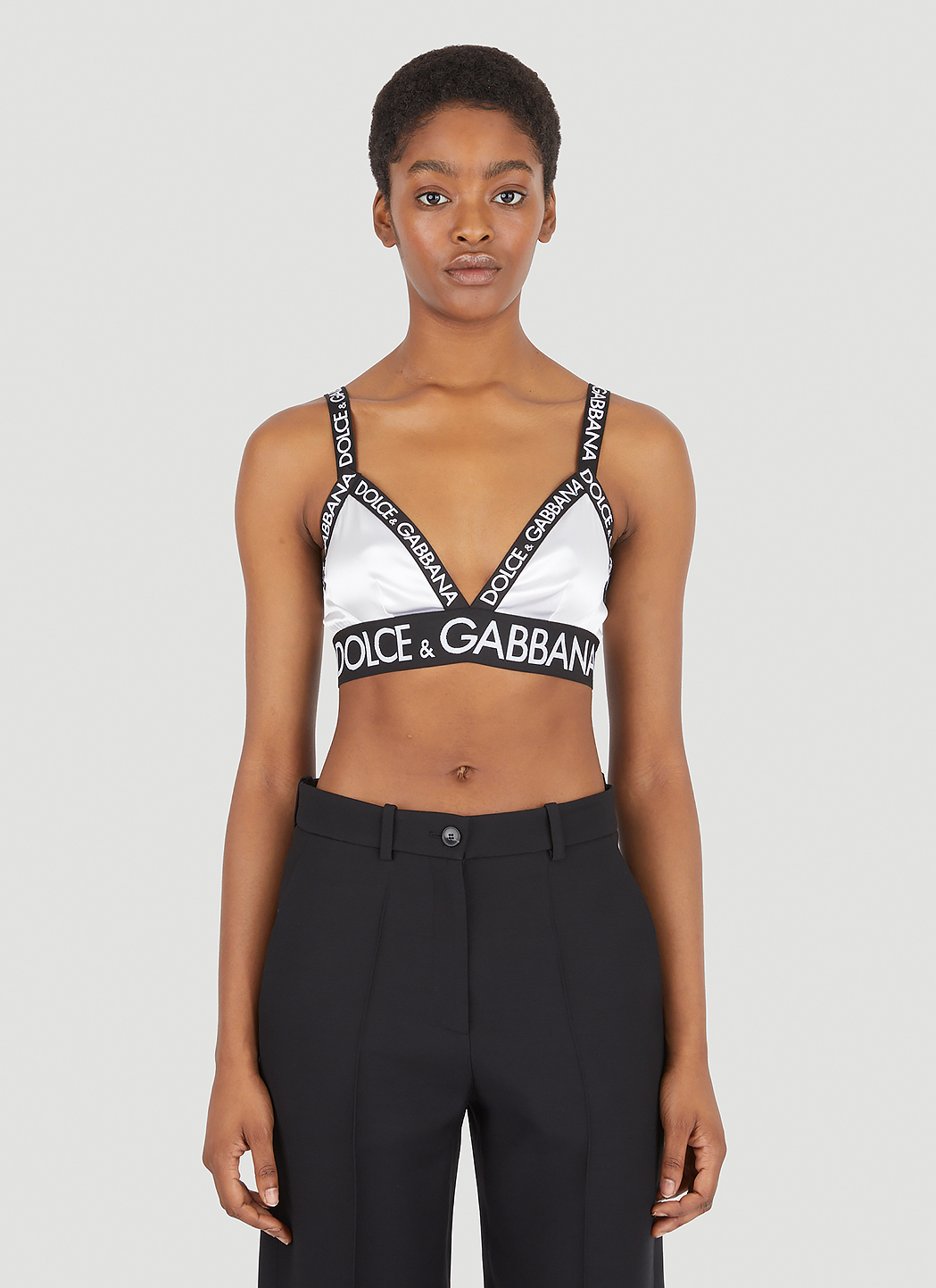 Dolce & Gabbana Top With Logo Band 2 at FORZIERI