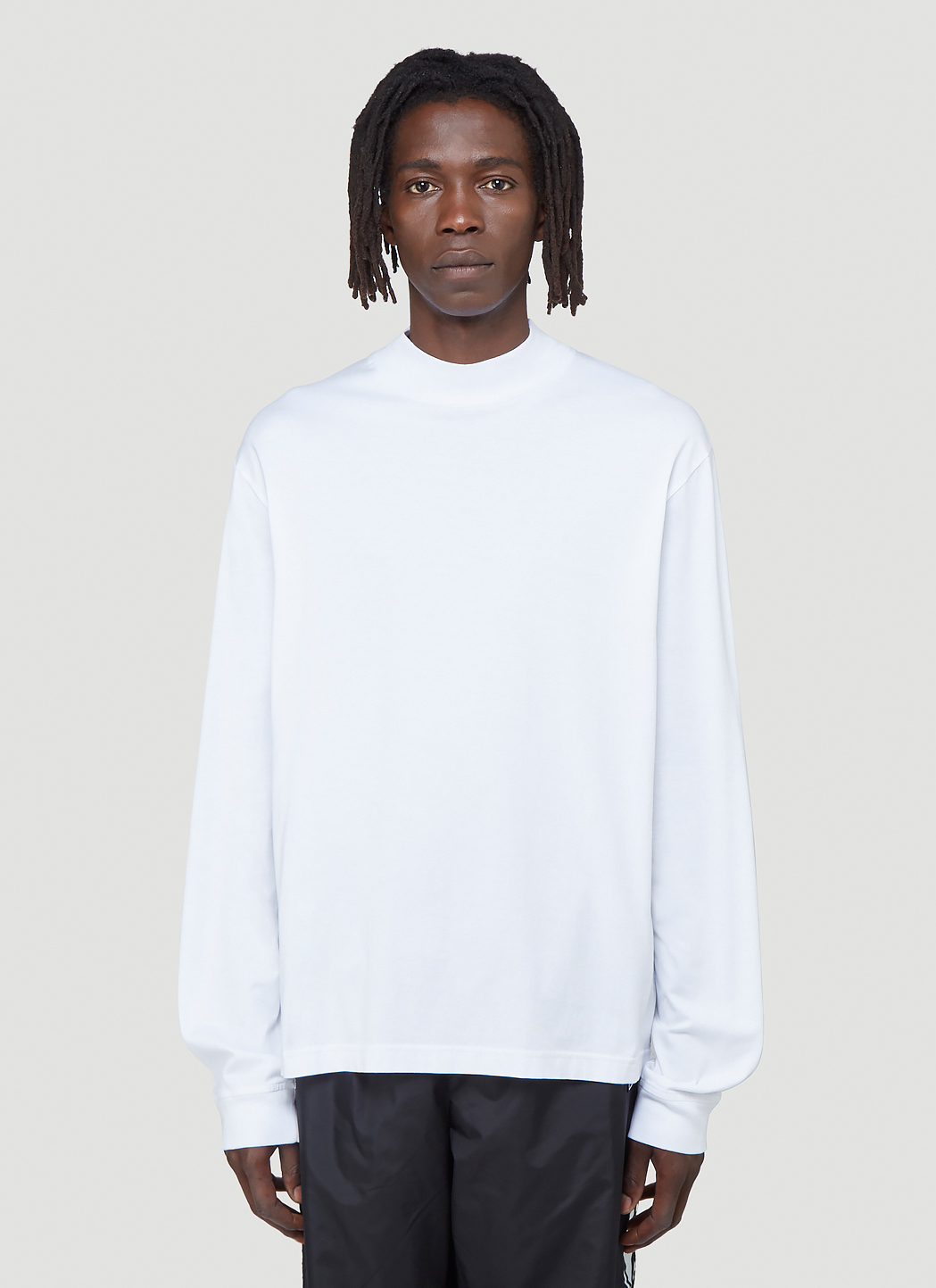 ACNE 2024 STUDIOS White Tag Face Long Sleeve Tee Size Small