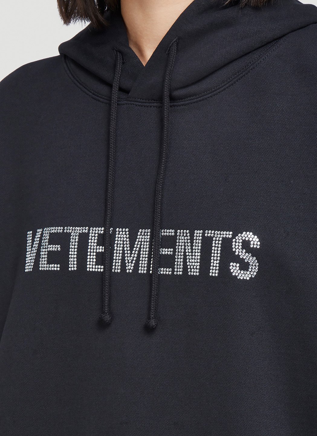 Vetements - Bling Bling Oversized Logo-Studded Cotton-Jersey T