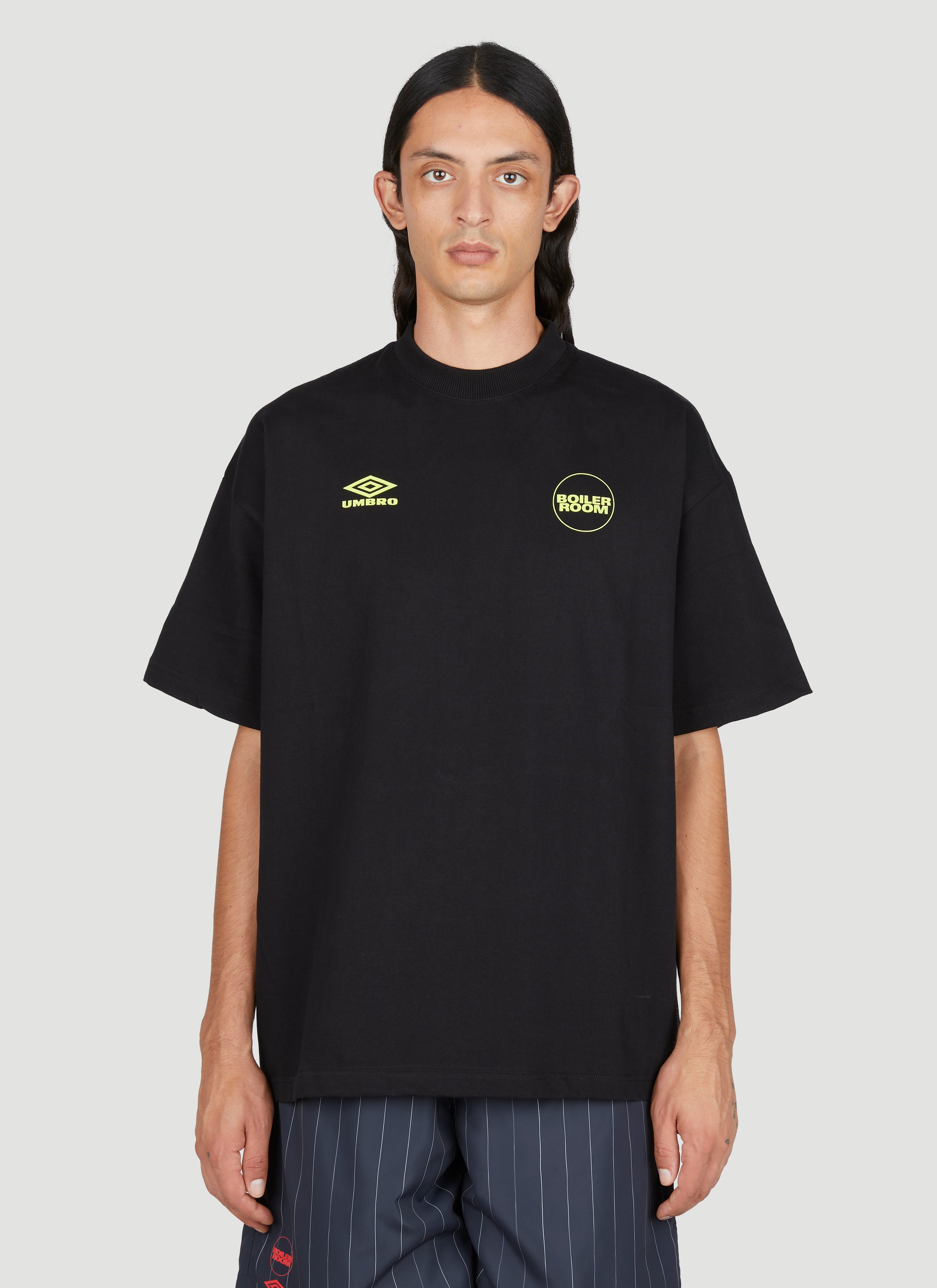 Boiler Room x Umbro Unisex Short Sleeve Training T-Shirt in Black