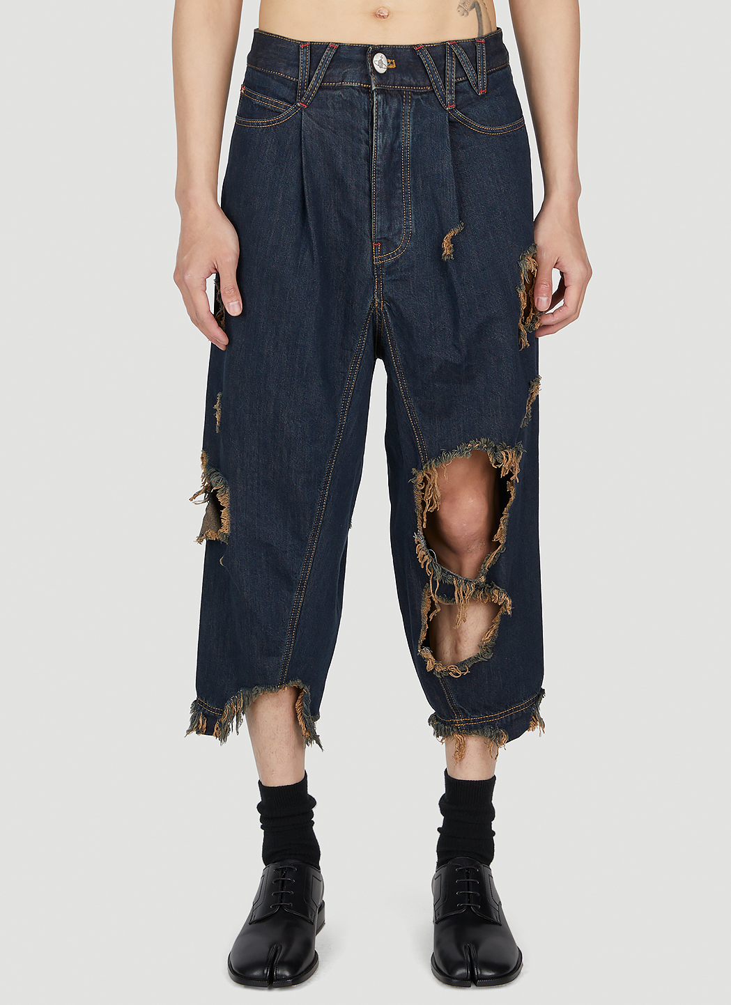 Vivienne Westwood Distressed Macca Jeans in Blue | LN-CC®