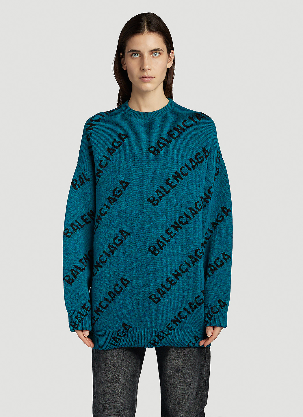 Balenciaga sweater discount womens blue