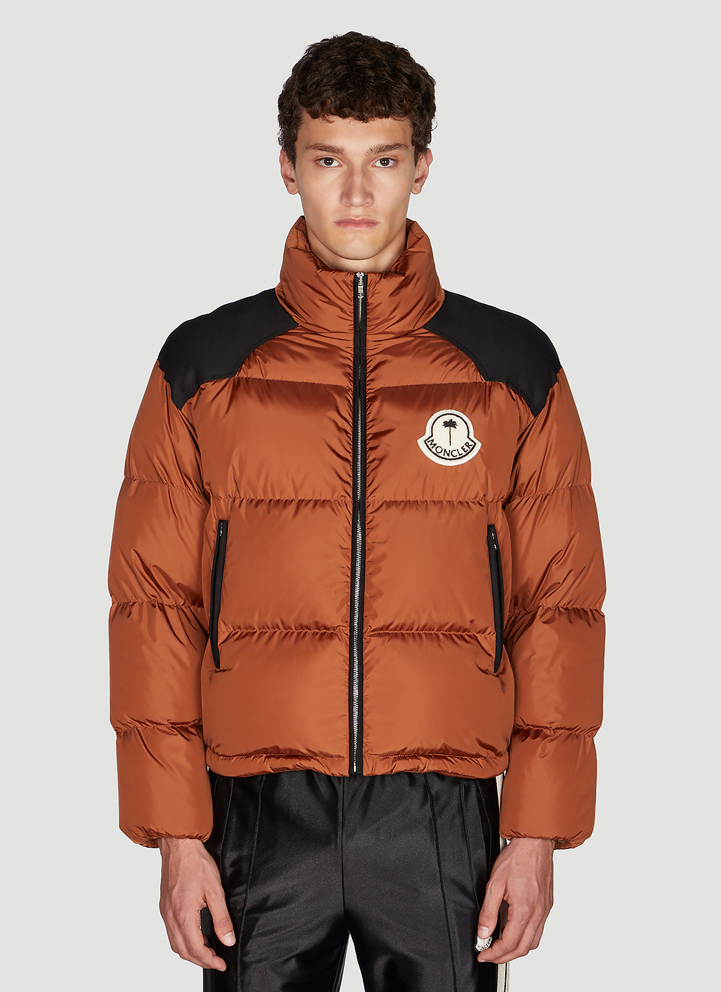 8 Moncler Palm Angels Nevin Jacket in Brown LN CC