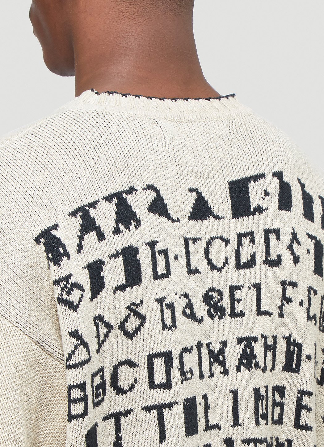 ottolinger alphabet knitted jumper