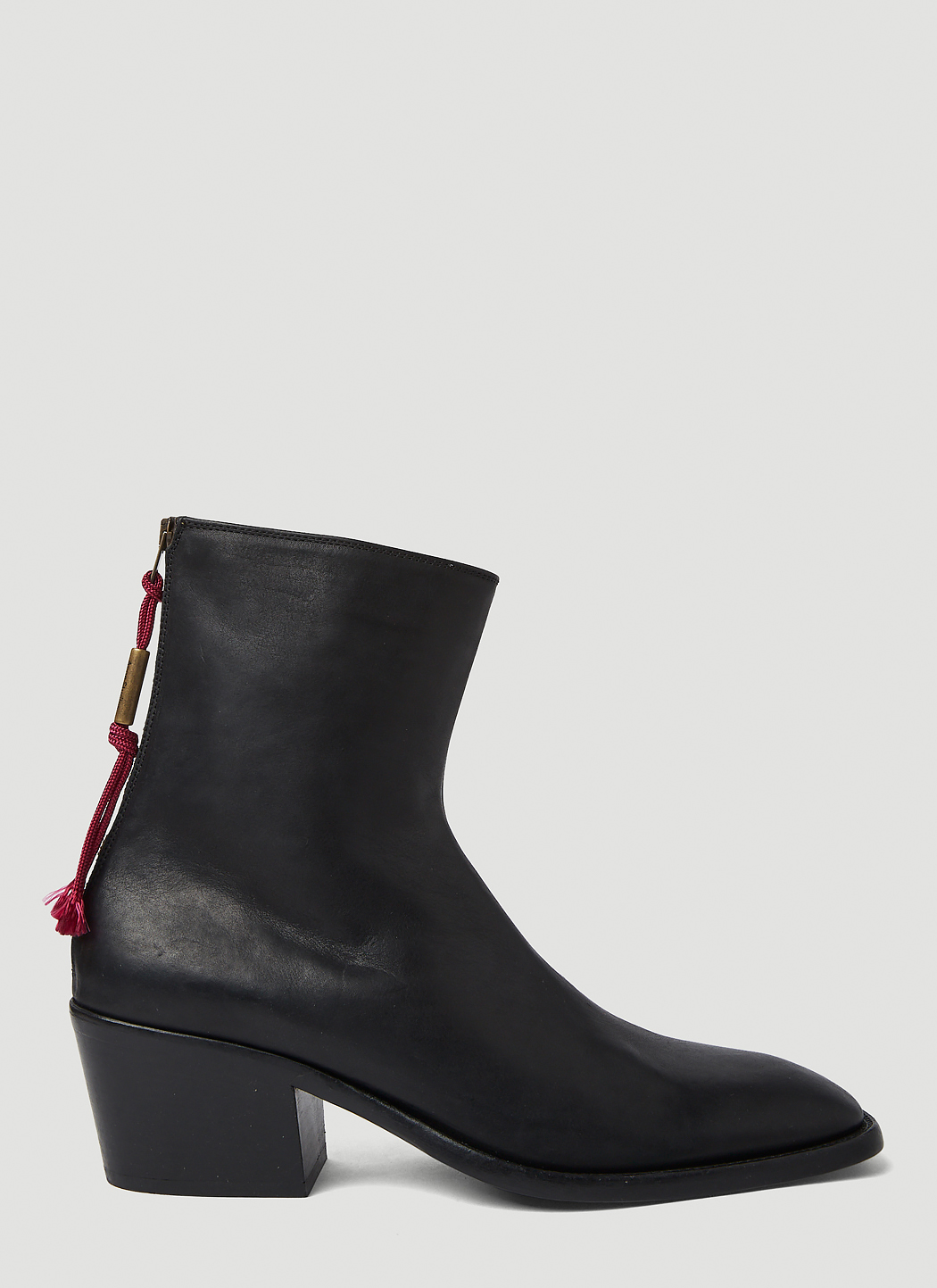 Acne black ankle boots online