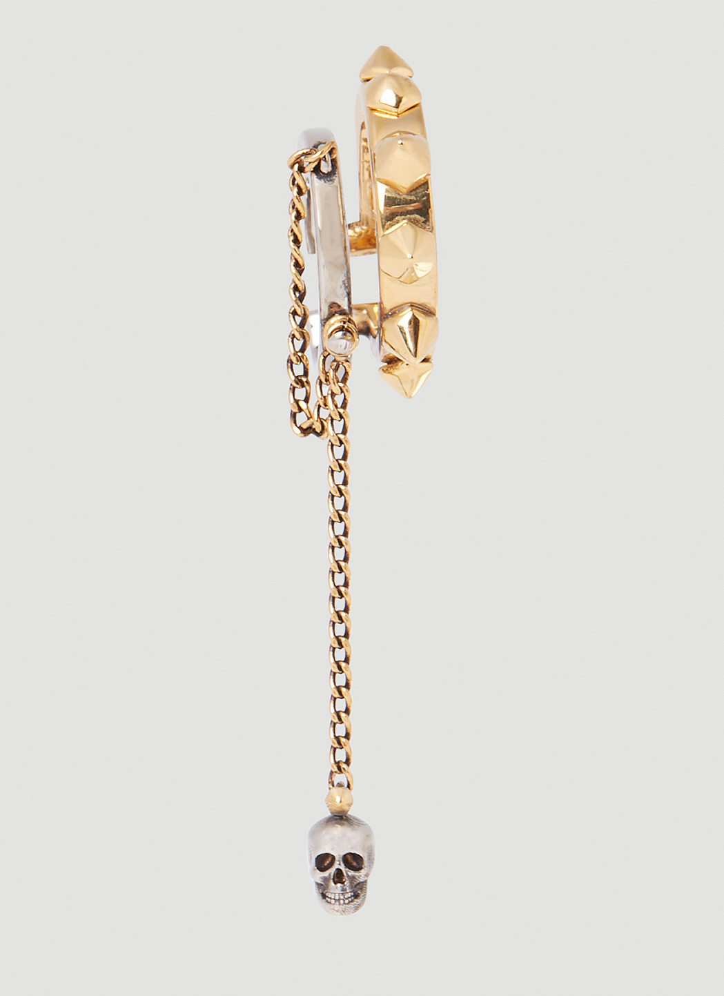 Alexander McQueen Punk Stud Ear Cuff in Gold | LN-CC