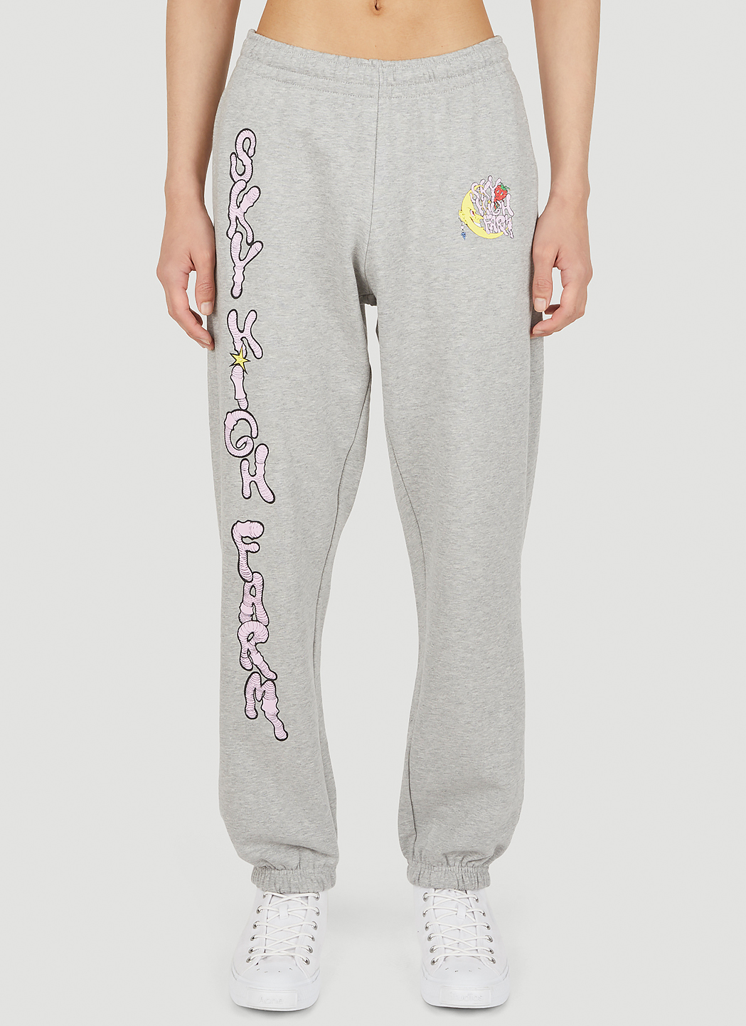 Sky High Farm Workwear Graphic Print Track Pants in Grey LN CC