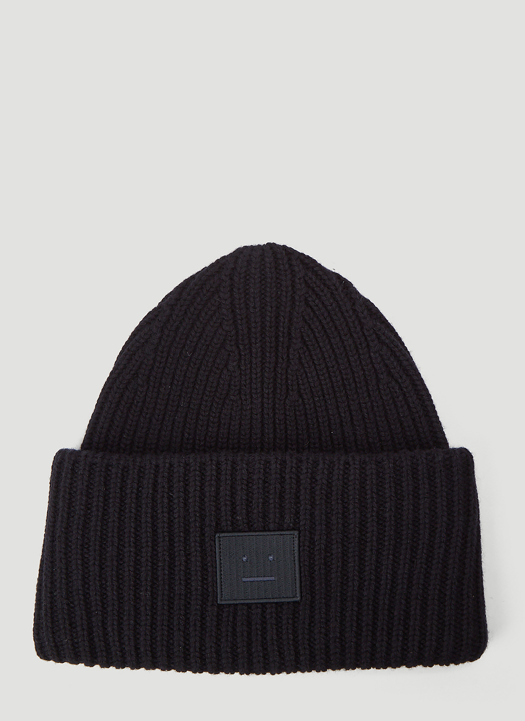 Ribbed-Knit Beanie Hat