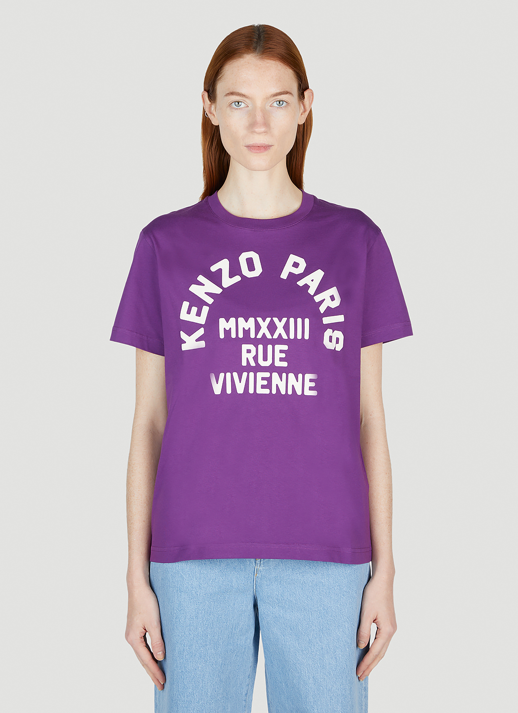 Kenzo store purple shirt