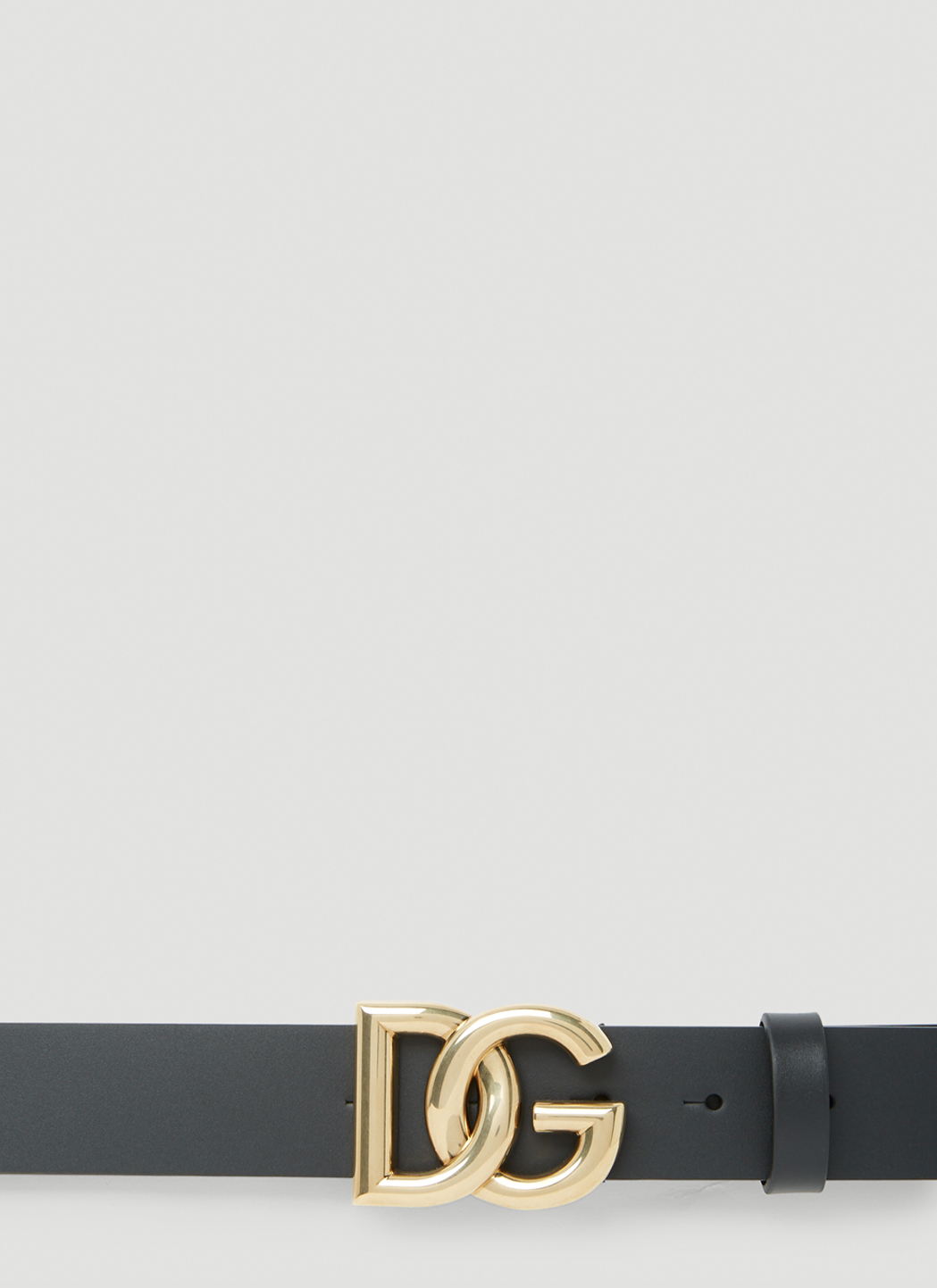 Dolce & Gabbana Logo Plaque Belt in Black | LN-CC