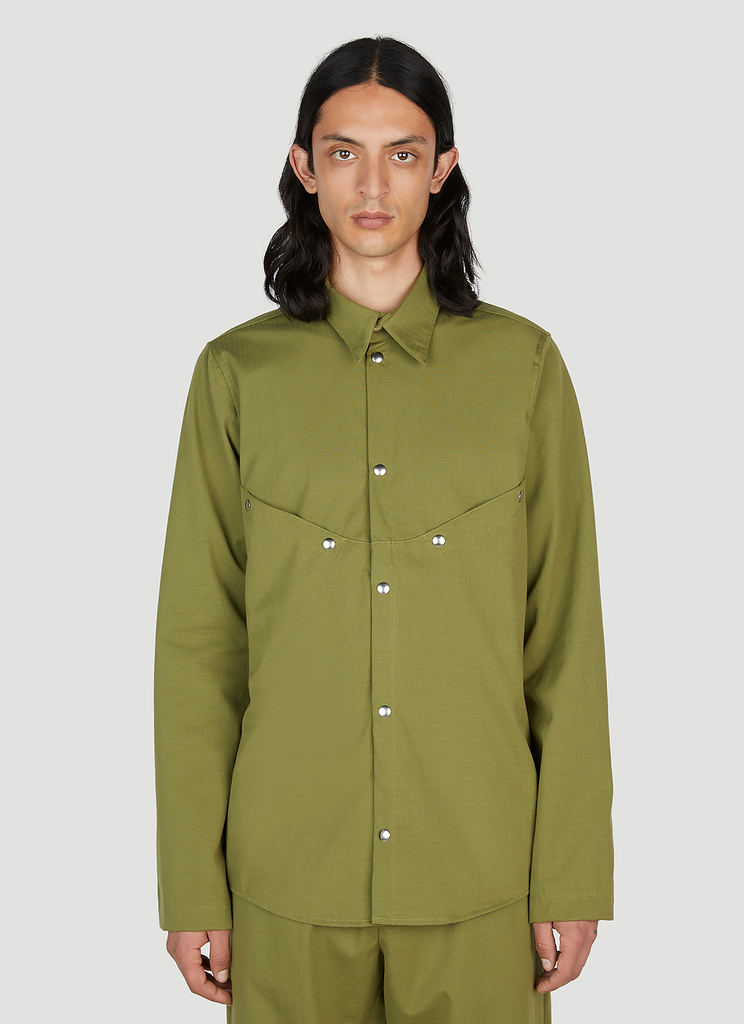 Ranra Men's Jor Shirt in Green | LN-CC®