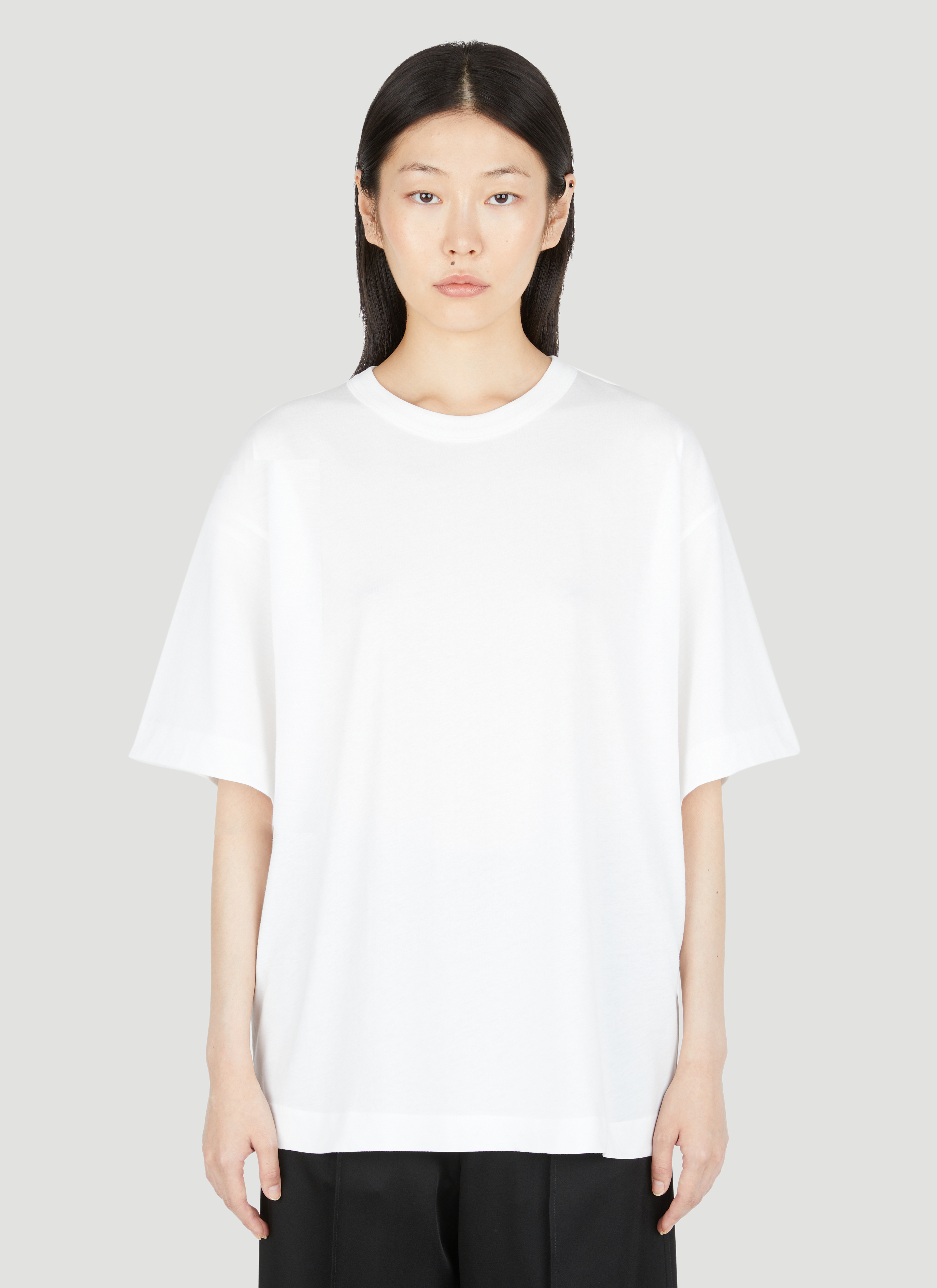 Dries Van Noten Color Block Boat Scoop Neck Tee high quality 3/