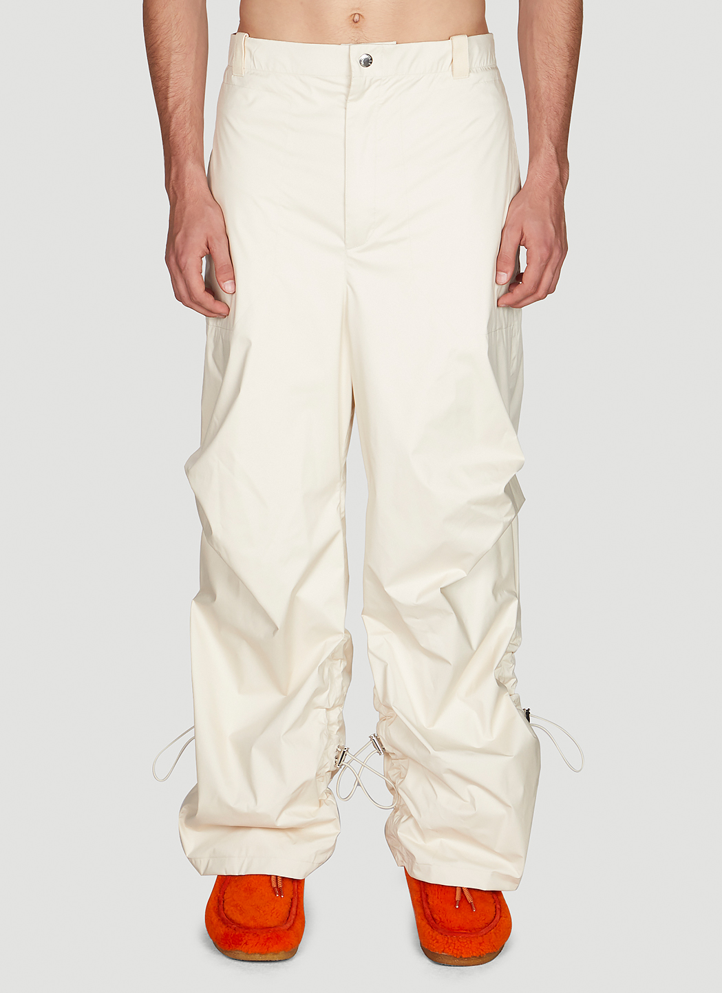 2 Moncler 1952 Men's Parachute Pants in Cream