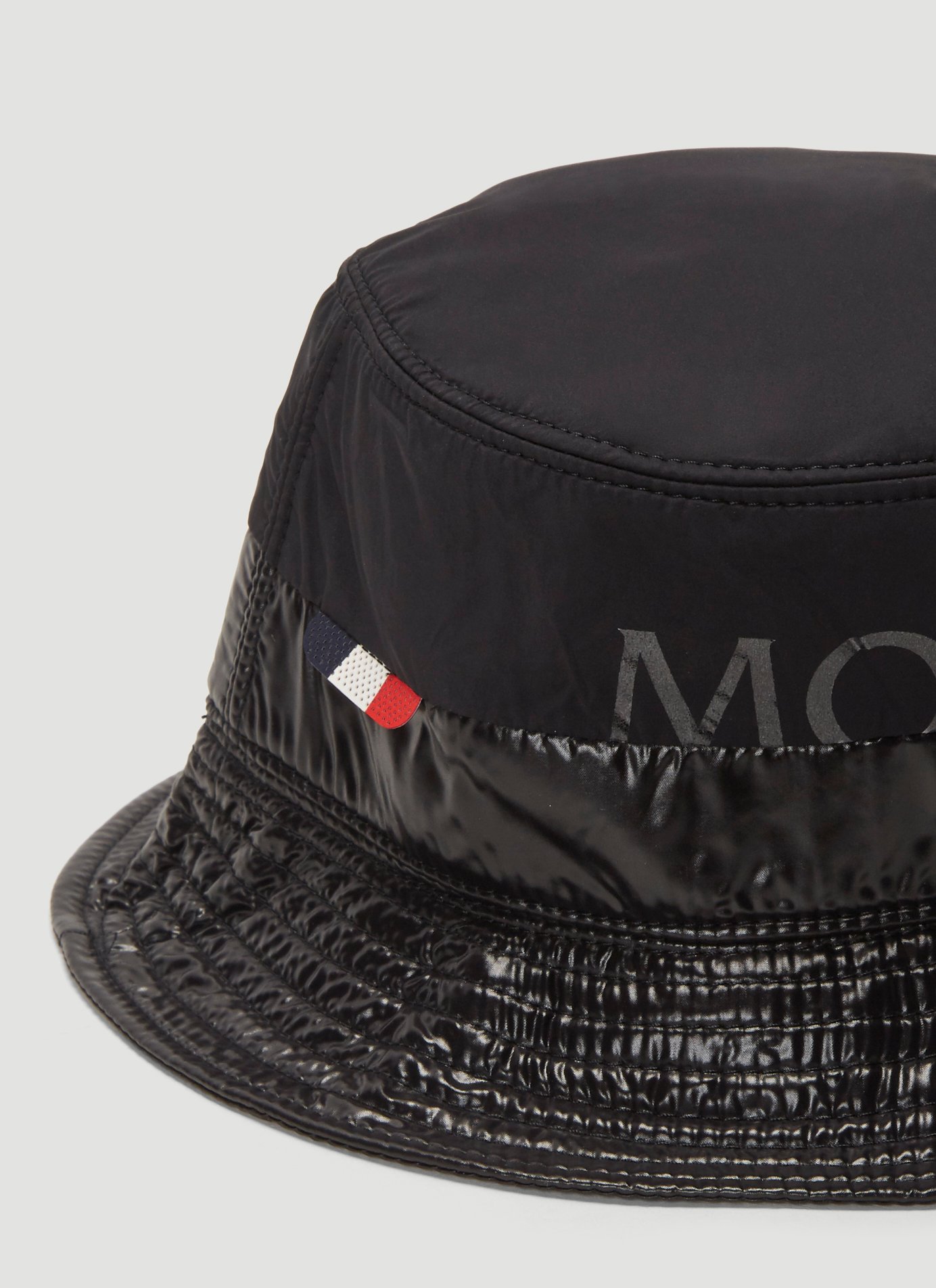 Moncler Logo Bucket Hat in Black | LN-CC