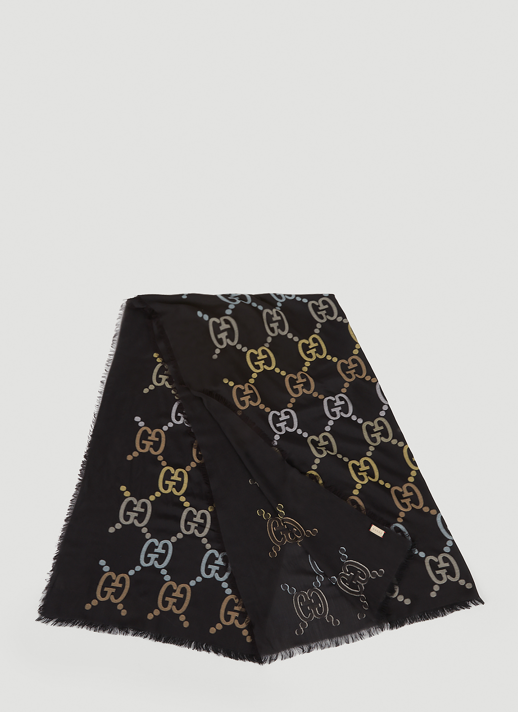 Gucci Metallic GG Scarf Black | LN-CC®