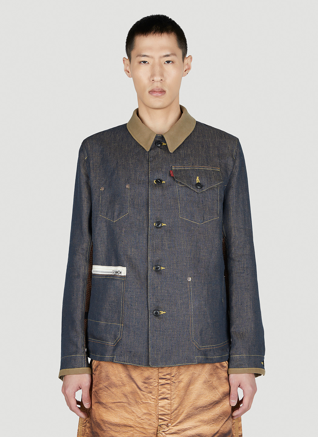 Junya Watanabe Denim Shirt Jacket in Dark Blue | LN-CC®