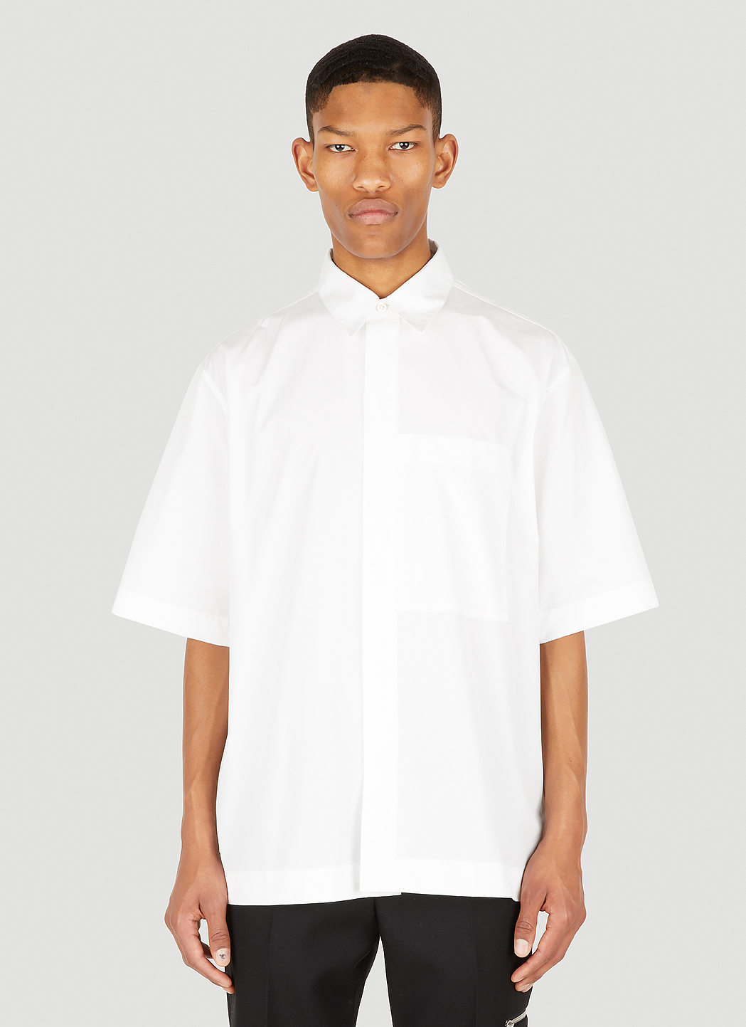 Jil Sander メンズ ホワイト クラシック ボクシーシャツ | LN-CC®