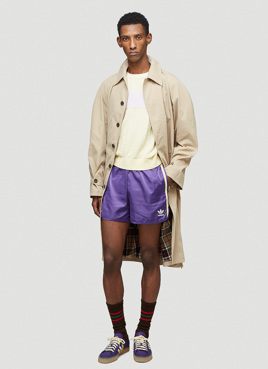 adidas by Wales Bonner Unisex 70s Track Shorts in Purple | LN-CC