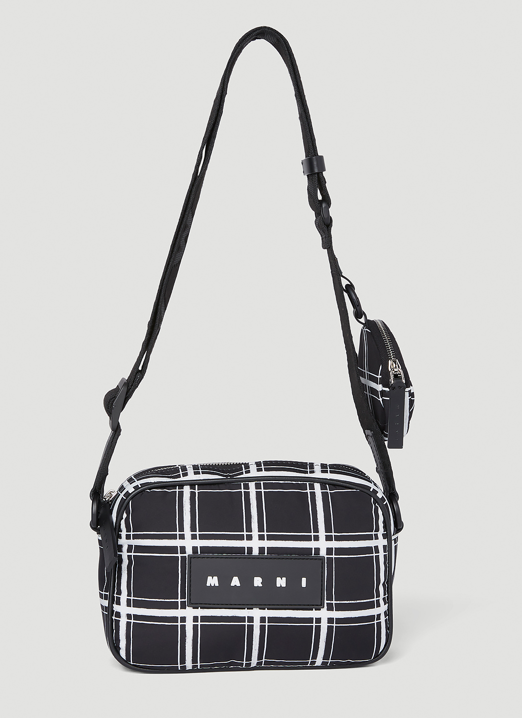 Saint Laurent Nuxx Tartan Belt Bag in Black for Men