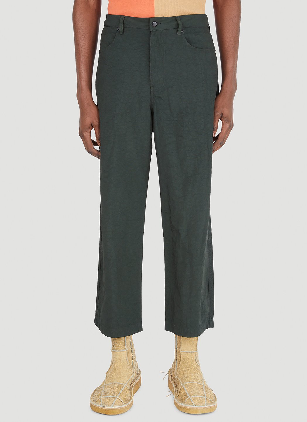 Eckhaus Latta Husk Pants in Green | LN-CC