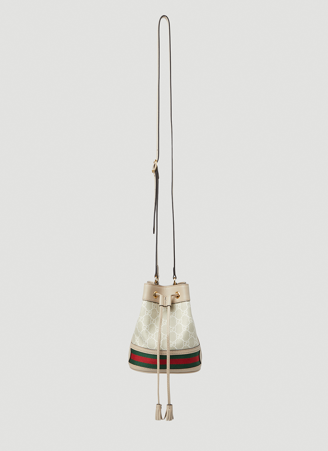 GUCCI Ophidia Small GG Canvas Bucket Bag Beige 550620