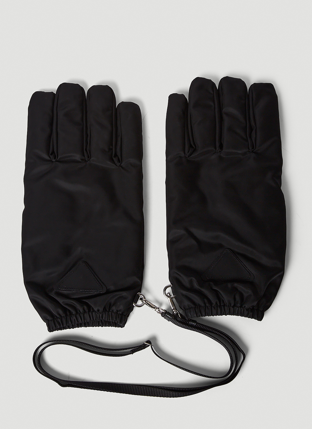 Prada Re Nylon Gloves in Black LN CC