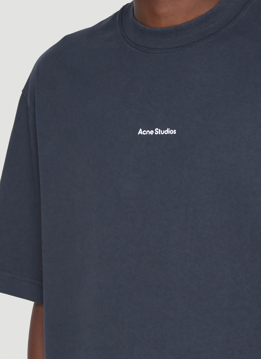 Acne Studios Logo T Shirt In Black Ln Cc