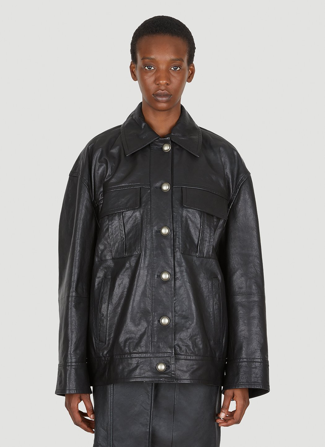 Max mara discount sportmax leather jacket