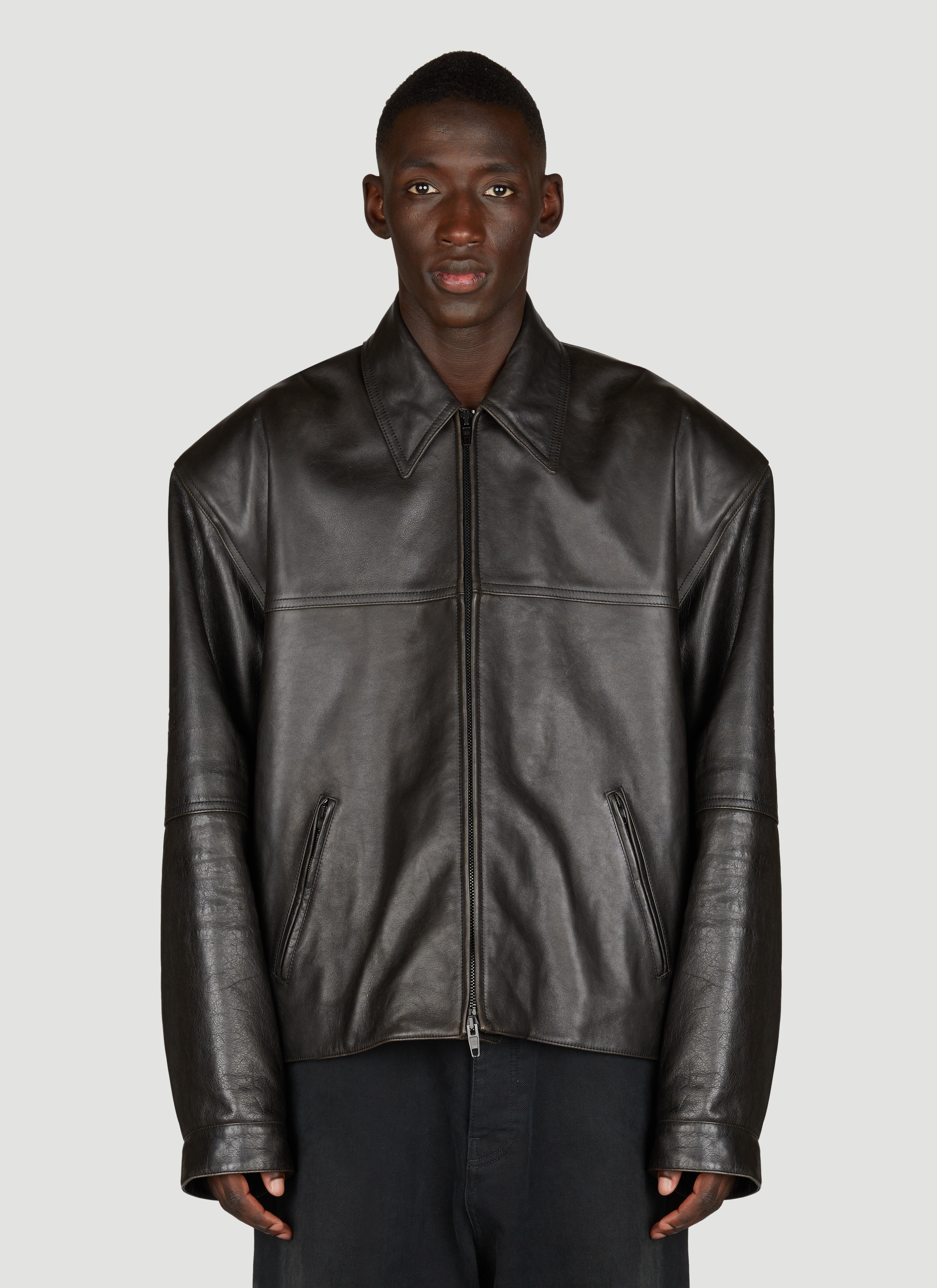 Balenciaga Men s Cocoon Kick Jacket in Black LN CC