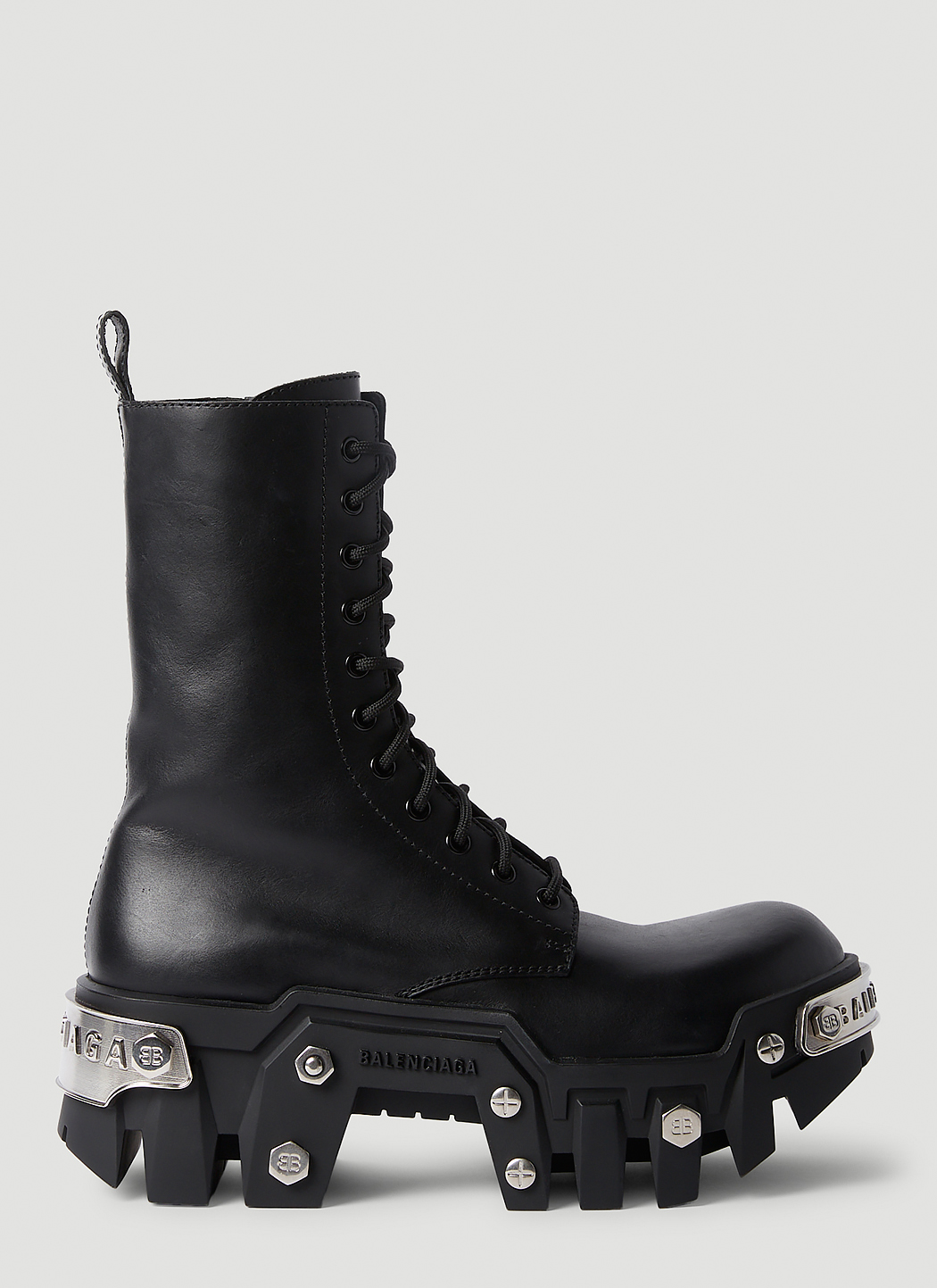 Balenciaga Bulldozer Lace-Up Boots in Black | LN-CC®