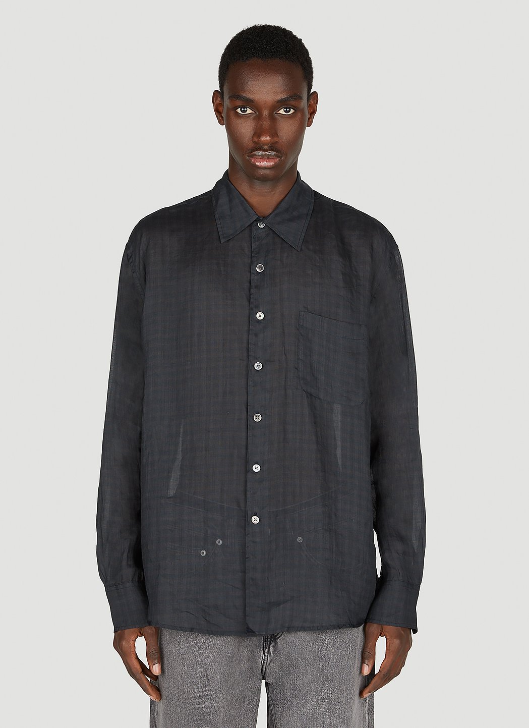 Our Legacy Men's' Above Night Shirt in Black | LN-CC®