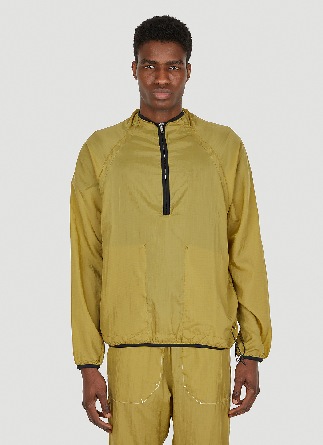 Arnar Már Jónsson Men's Sol Anorak Jacket in Yellow | LN-CC®