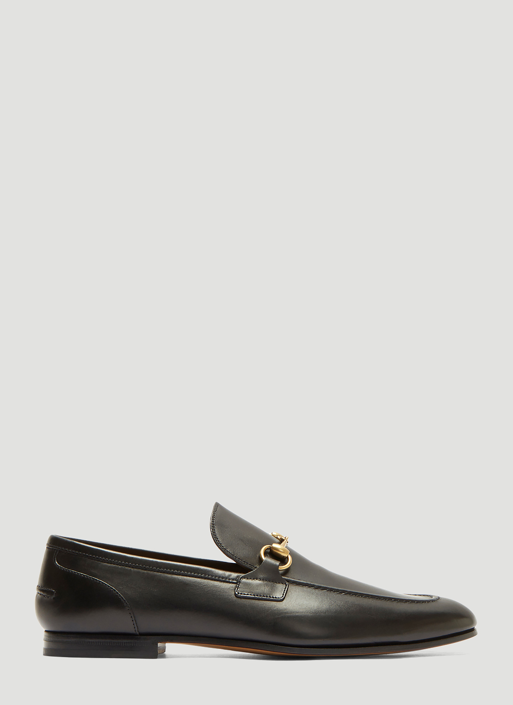 Gucci Jordaan Leather Loafers In Black Ln Cc