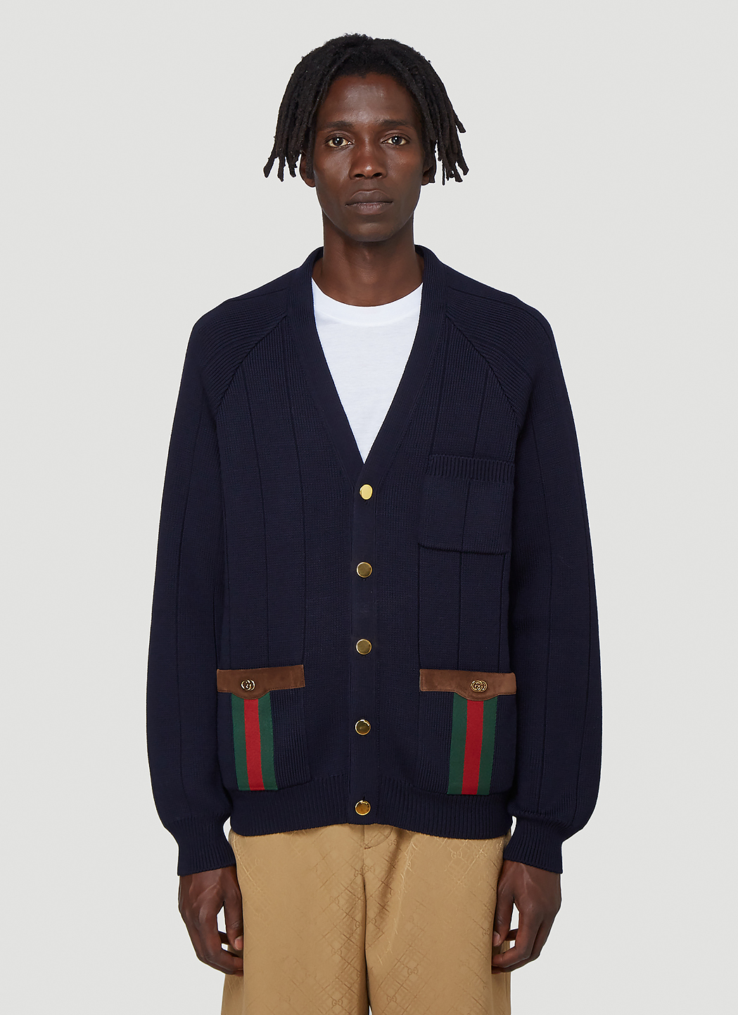 Gucci web cardigan sale