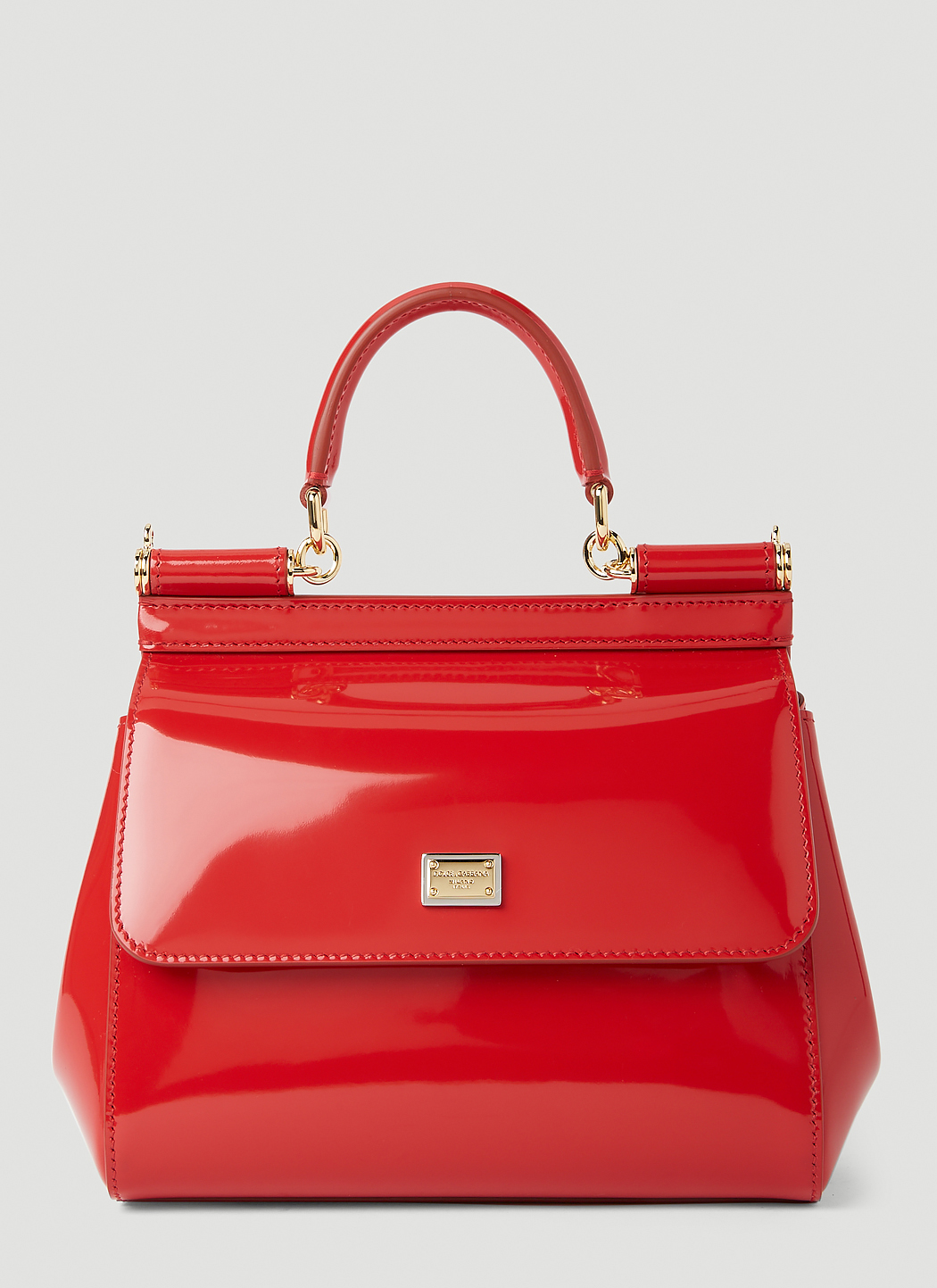 Dolce & Gabbana Small Sicily Handbag in Red