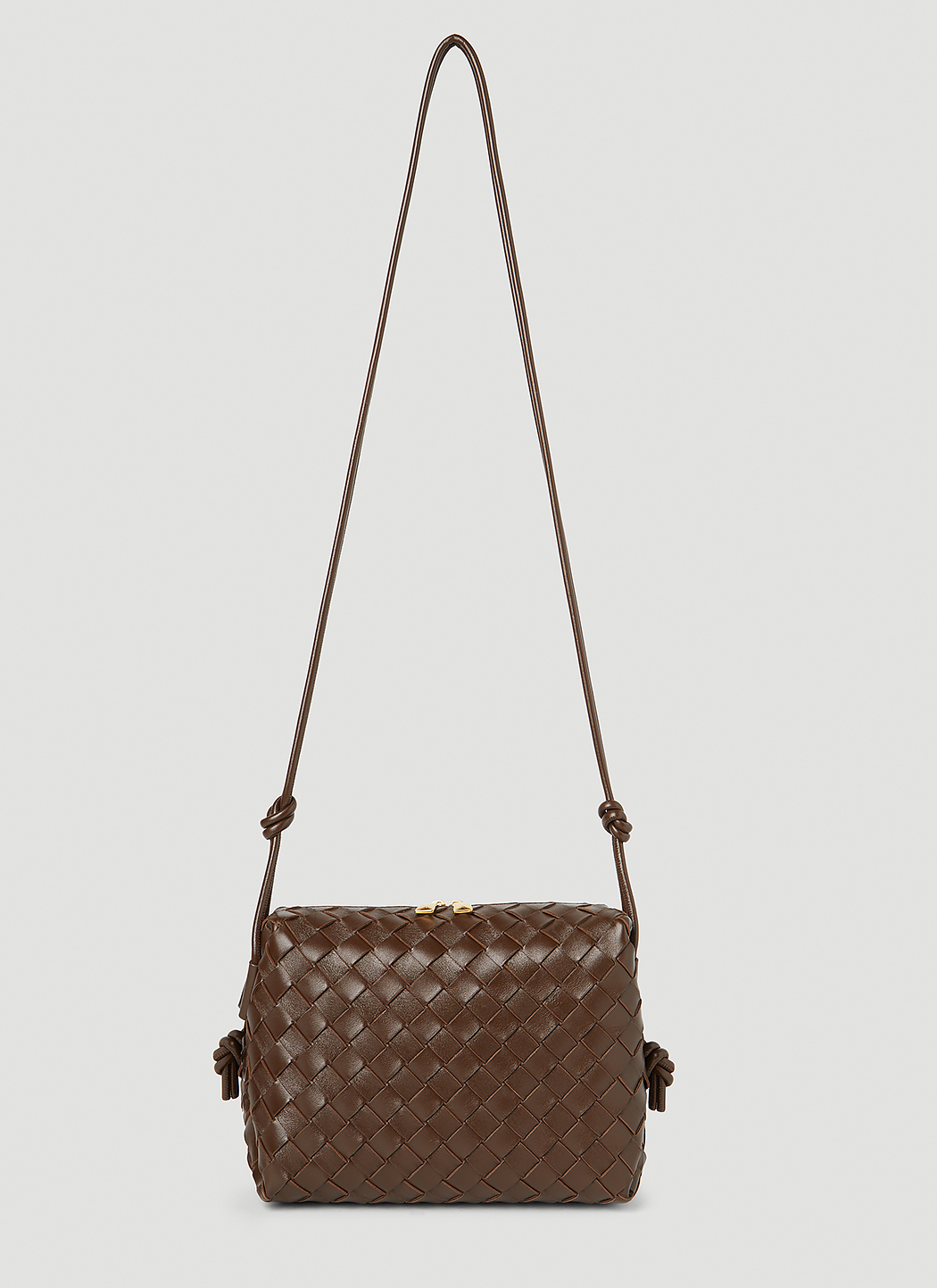 BOTTEGA VENETA, Mini Loop Intrecciato Leather Crossbody Bag, Women