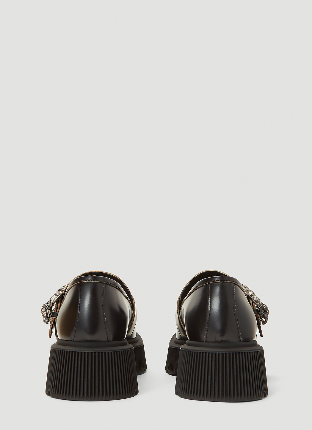Gucci Hunder Loafers In Black Ln Cc