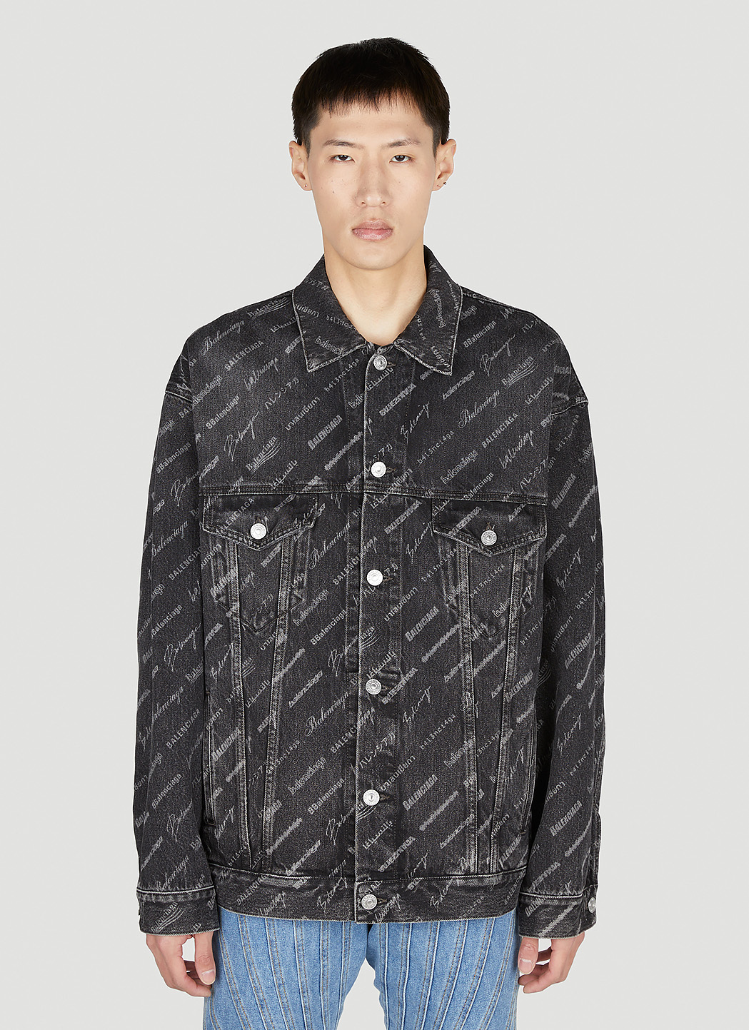 Balenciaga denim jacket on sale men