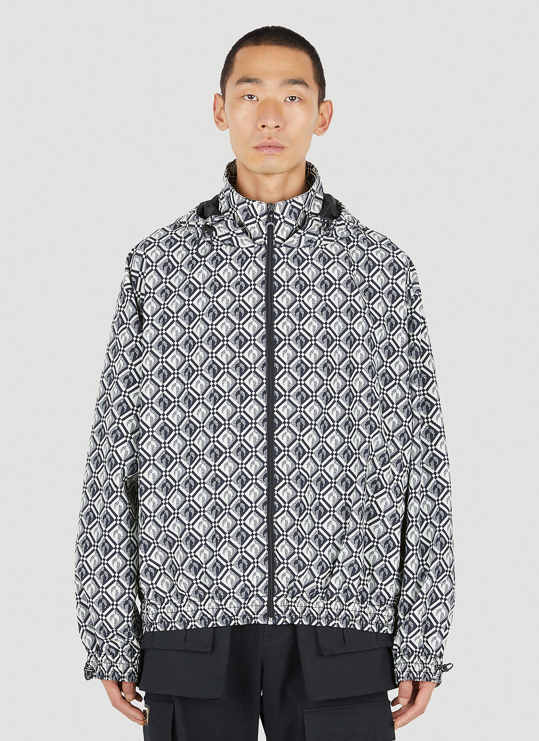 Marine Serre Diamond Moon Rave Jacket in Black | LN-CC®