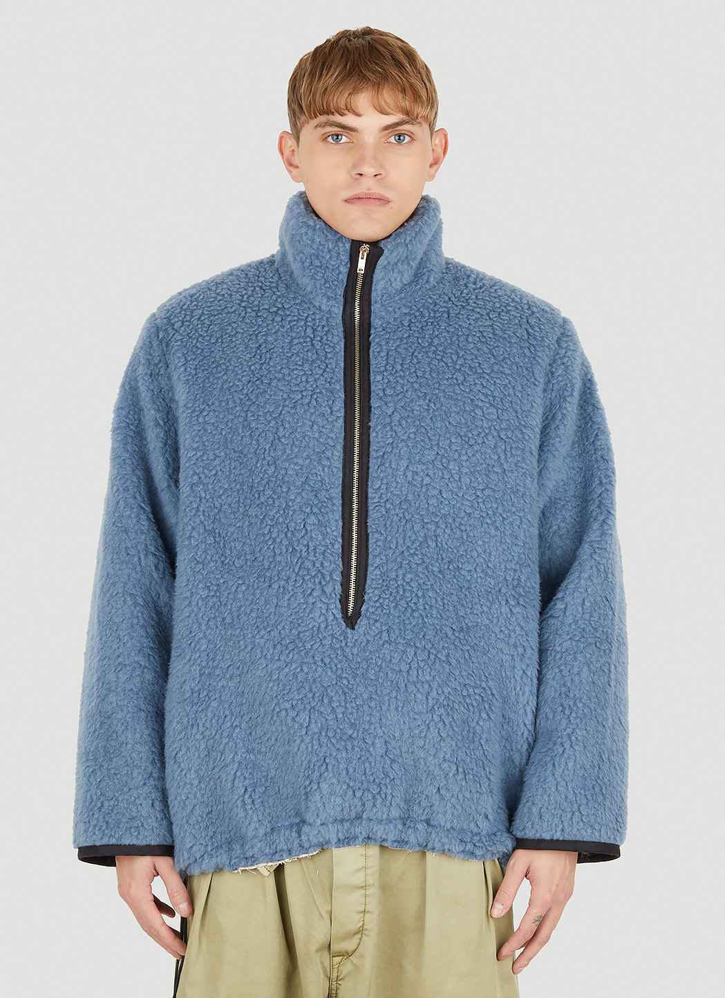 Camiel Fortgens Fleece Zip Sweatshirt in Blue | LN-CC®