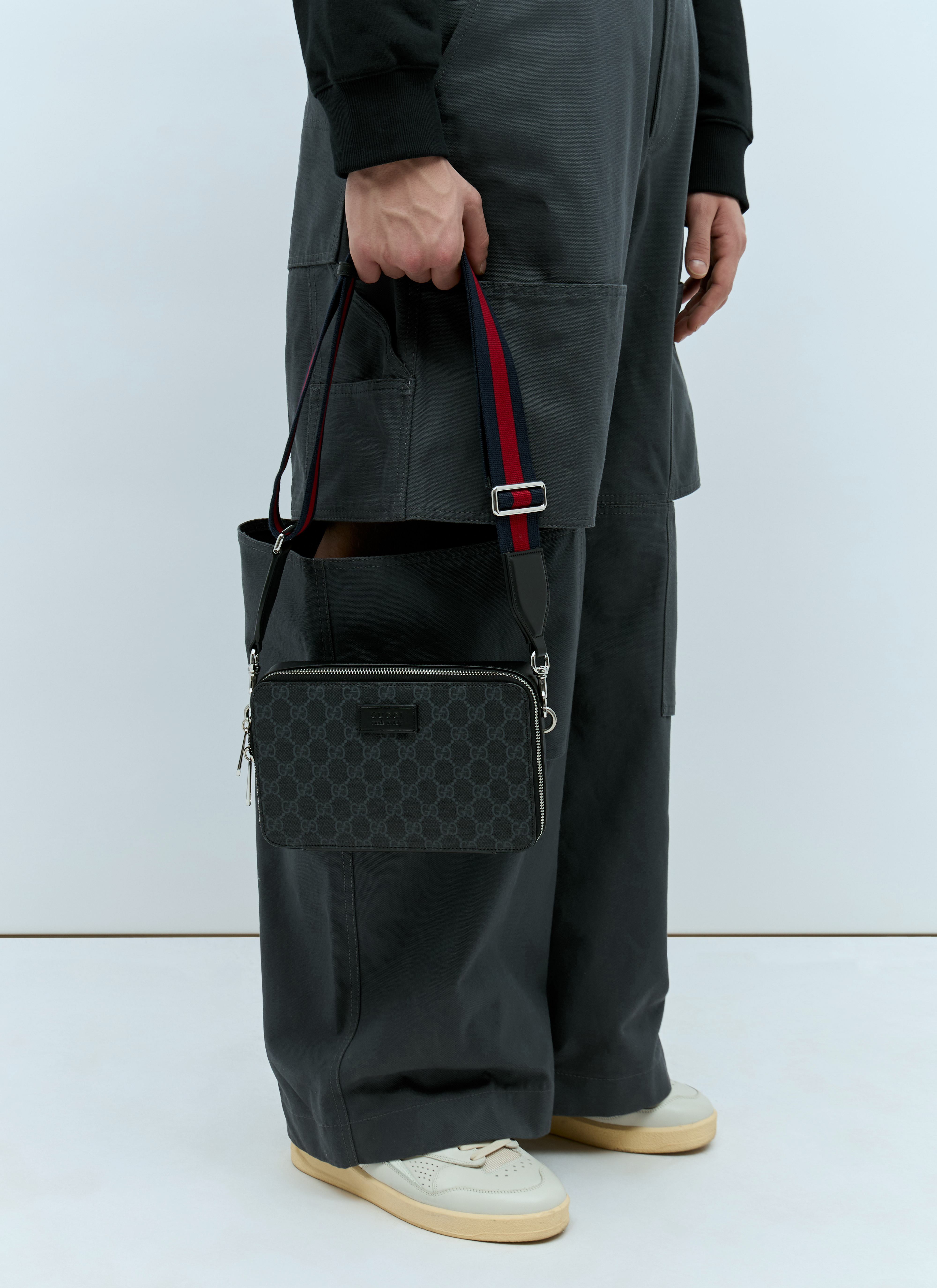 Gucci Men's GG Crossbody Bag in Black | LN-CC®