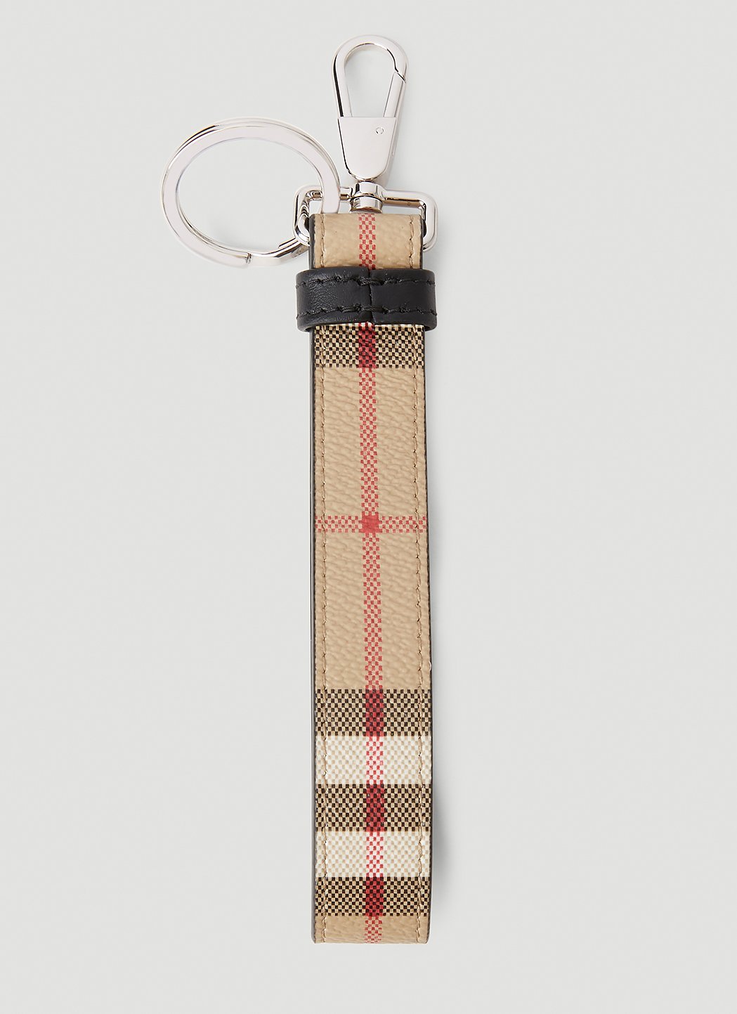 Burberry vintage check 2025 and leather key ring